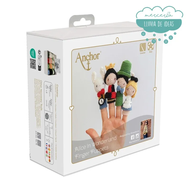 Kit de ganchillo Marionetas Alicia Anchor