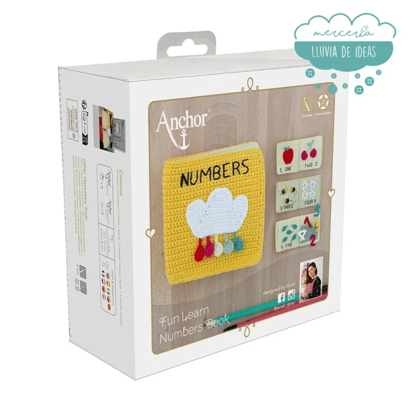 Kit de ganchillo Libro Números Anchor