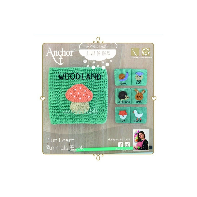 Kit de ganchillo Libro Animales Anchor