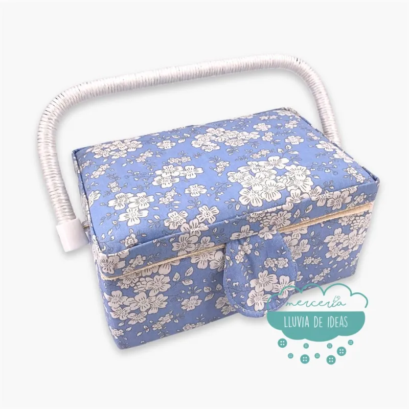 Costurero Floral Azul