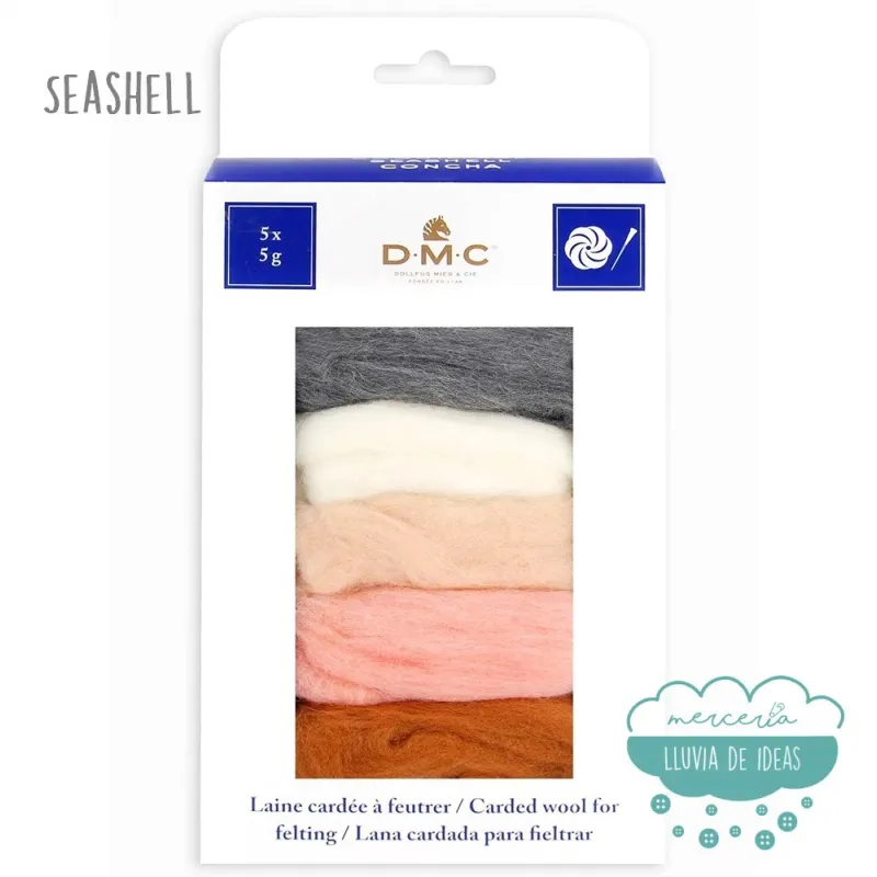 Lana cardada para afieltrar DMC