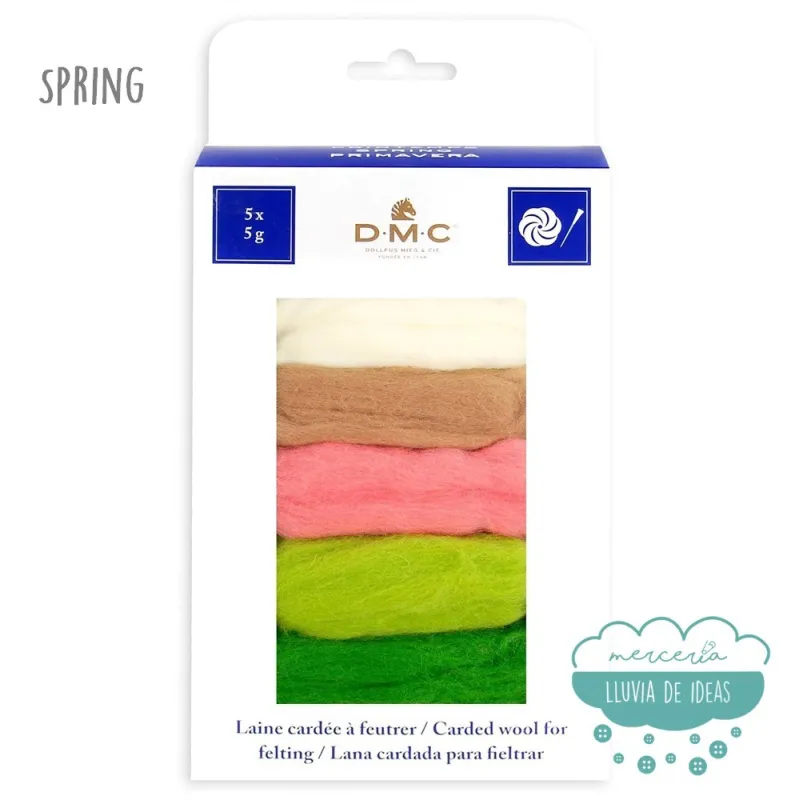 Lana cardada para afieltrar DMC