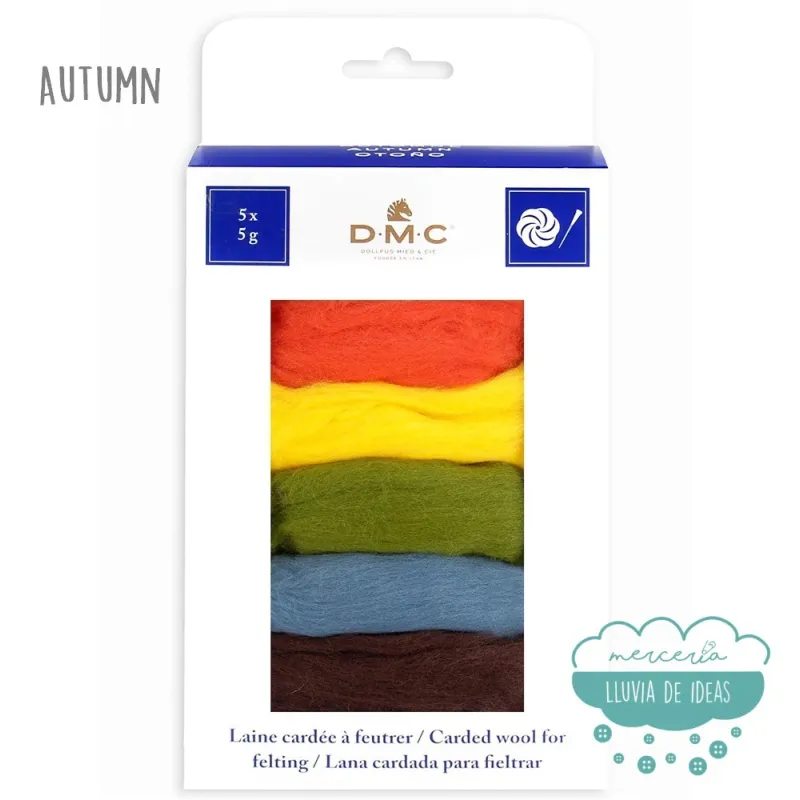 Lana cardada para afieltrar DMC
