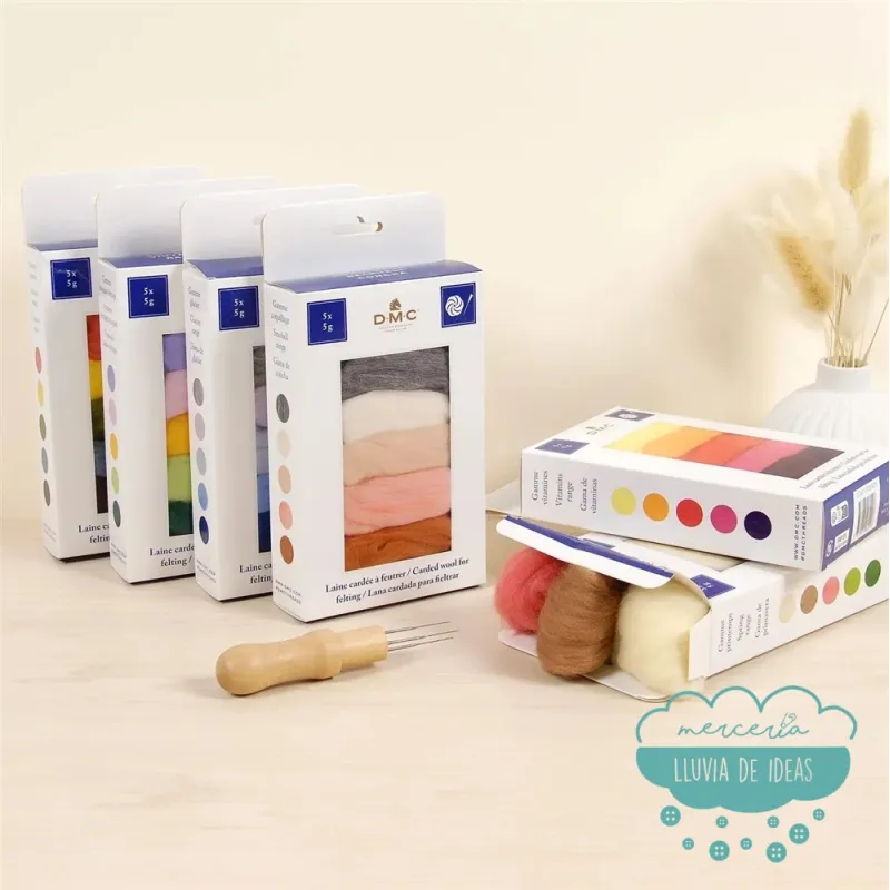 Lana cardada para afieltrar DMC