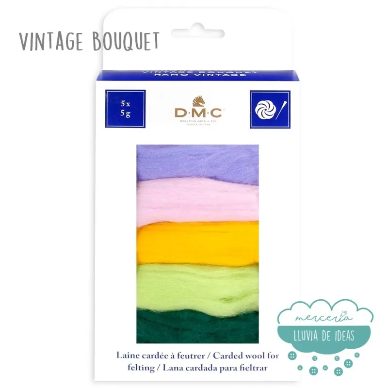 Lana cardada para afieltrar DMC