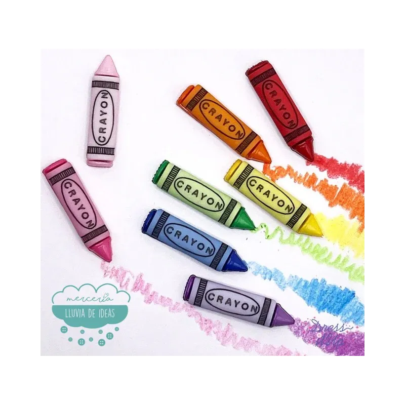 Botones decorativos Colores Crayon - Dress It Up