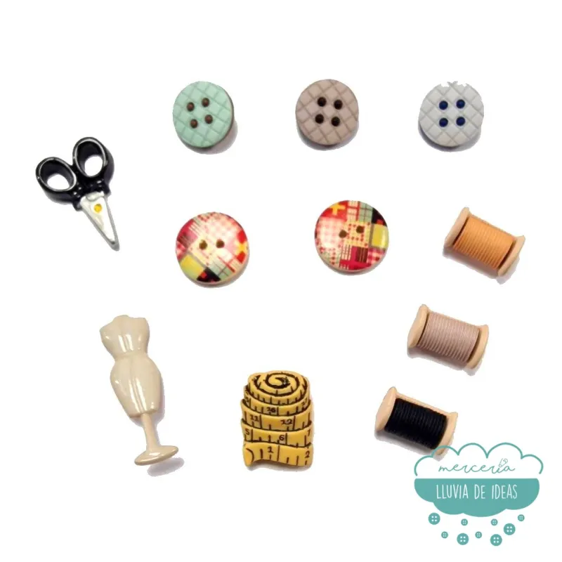 Botones decorativos Costura Sewing room Dress It Up Botones Dress It UP