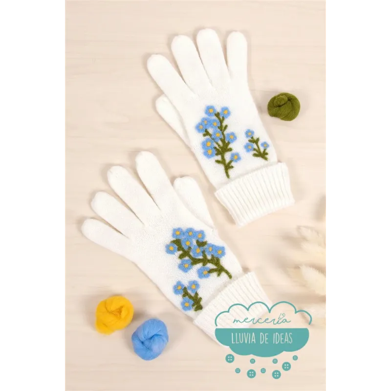 Patrones para fieltrar Libro adornos florales DMC