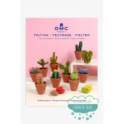Patrones para fieltrar Libro cactus y suculentas DMC