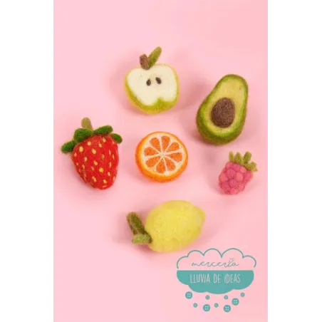 Patrones para fieltrar Libro Frutas DMC