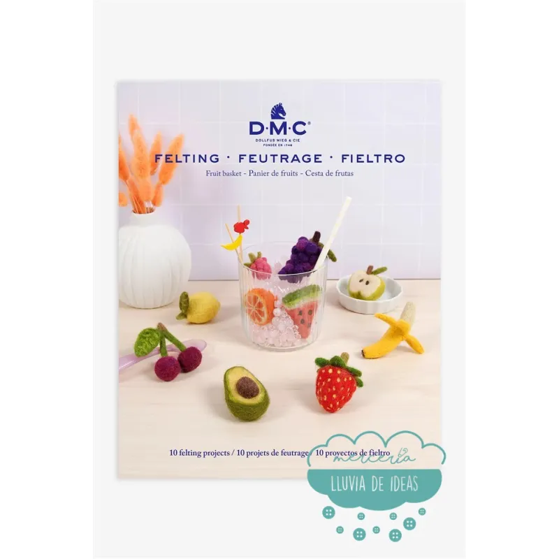 Patrones para fieltrar Libro Frutas DMC