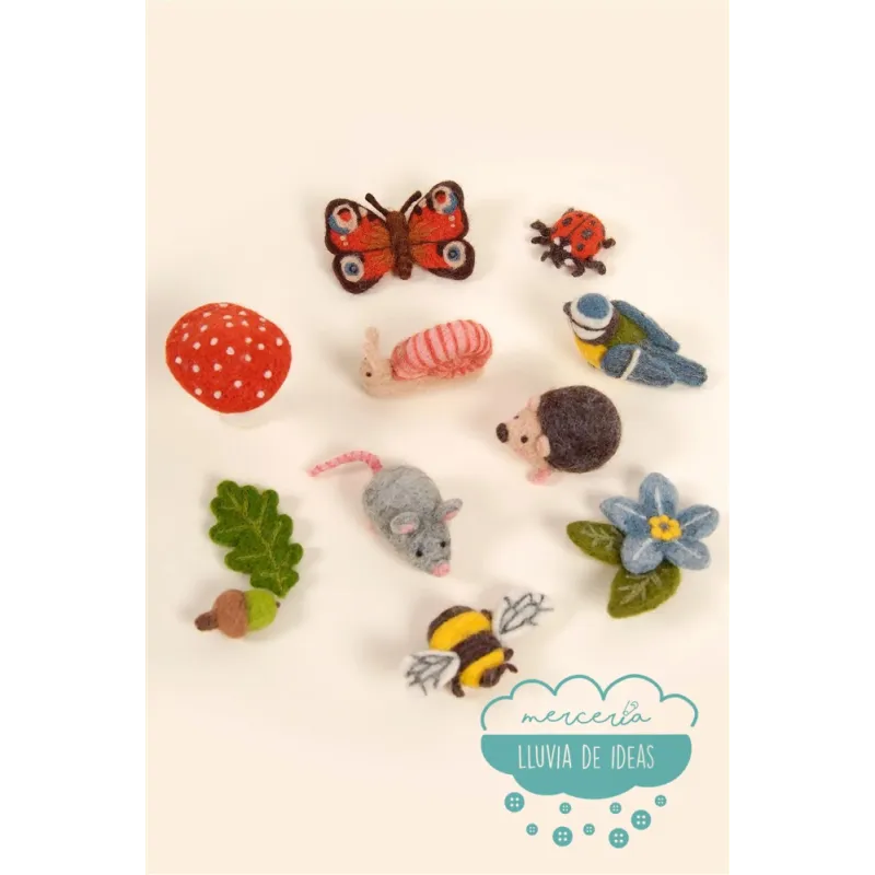 Patrones para fieltrar Libro Bosque DMC