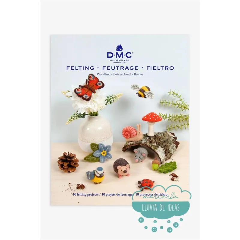 Patrones para fieltrar Libro Bosque DMC