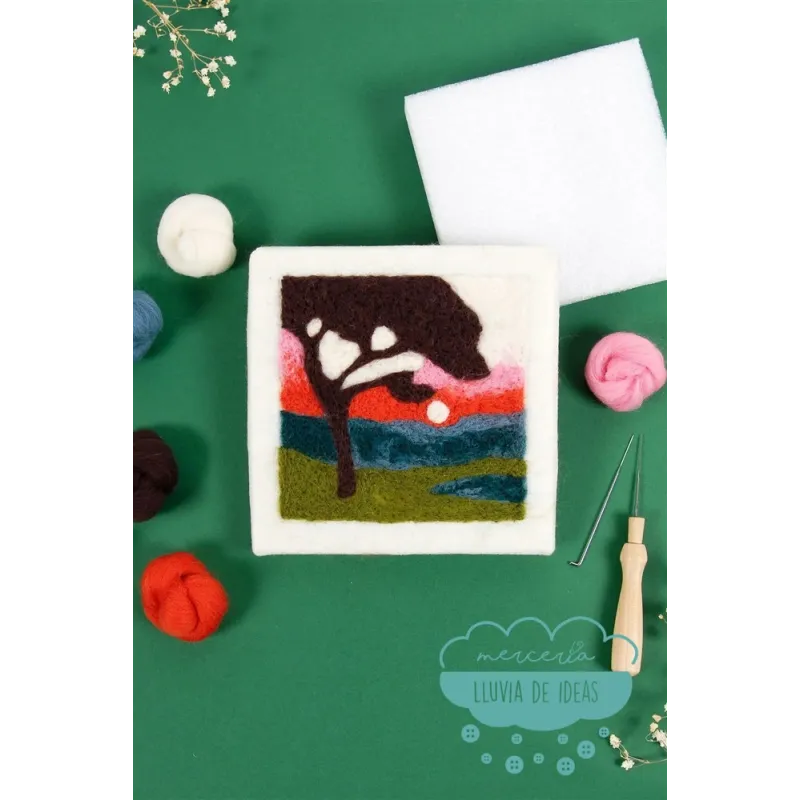 Kit para fieltrar Puesta de sol DMC