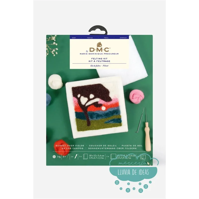 Kit para fieltrar Puesta de sol DMC