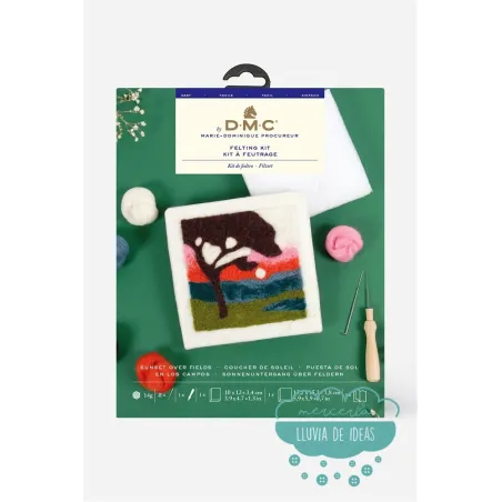 Kit para fieltrar Puesta de sol DMC