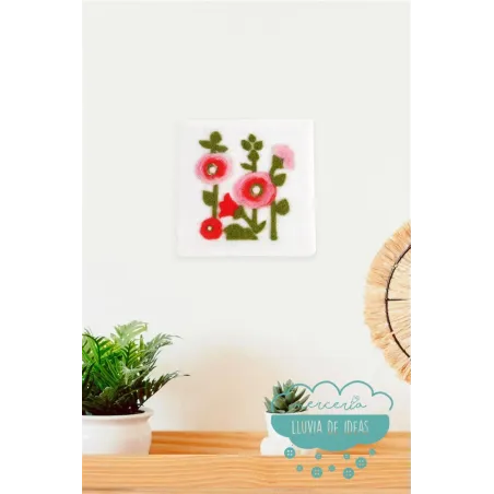 Kit para fieltrar Malvarrosas DMC