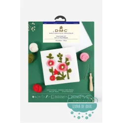 Kit para fieltrar Malvarrosas DMC