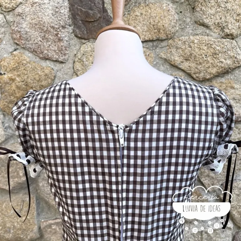 Patrón vestido de romería mujer