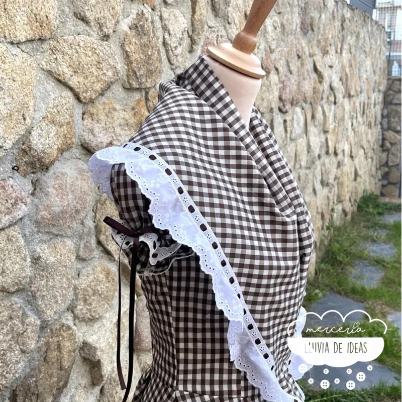 Patrón vestido de romería mujer