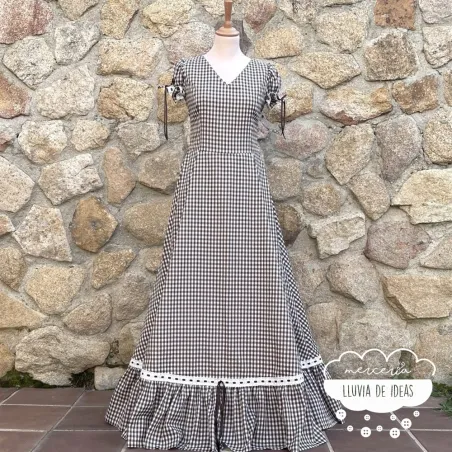 Patrón vestido de romería mujer