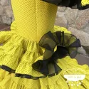 Patrón vestido flamenco mujer escote asimétrico