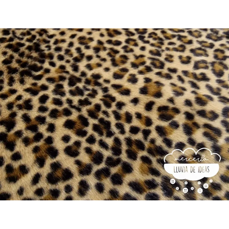Tela de pelo leopardo