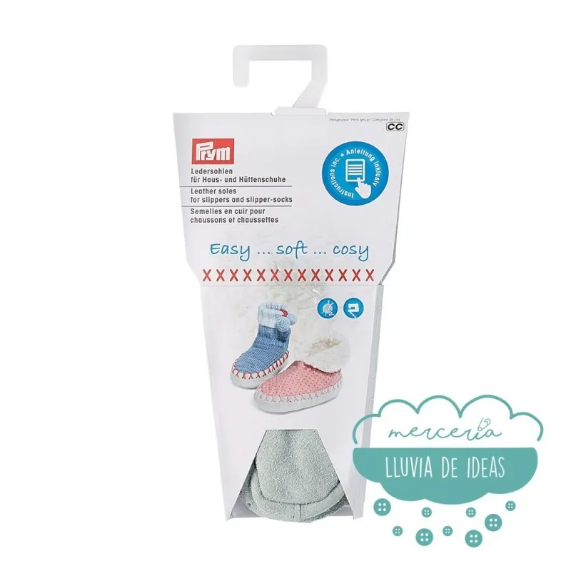 Suela de piel para zapatillas de hogar - Prym Mercería Lluvia de Ideas