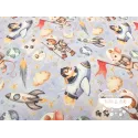 Algodón infantil Animales astronautas