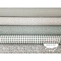 Algodón coordinado Terracota Verde