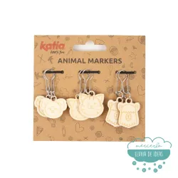 Marcadores de punto de madera S1 Katia