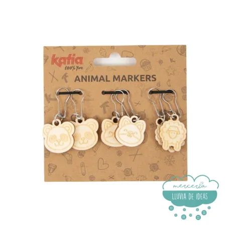 Marcadores de punto de madera S2 Katia