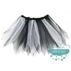 Tutú infantil bicolor UNICAMENTE DISPONIBLE BLANCO/NEGRO