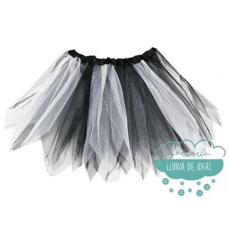 Tutú infantil bicolor UNICAMENTE DISPONIBLE BLANCO/NEGRO