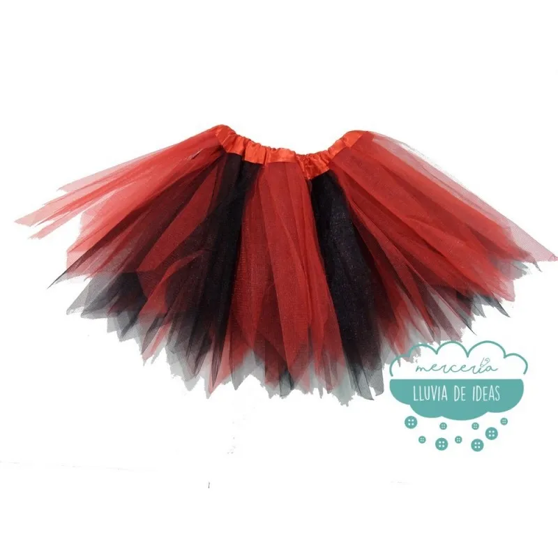 Tutú infantil bicolor UNICAMENTE DISPONIBLE BLANCO/NEGRO Mercería Lluvia de Ideas