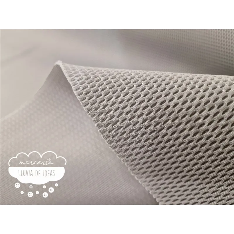 Tejido Mesh 3D Gris medio forma ovalada