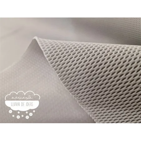 Tejido Mesh 3D Gris medio forma ovalada