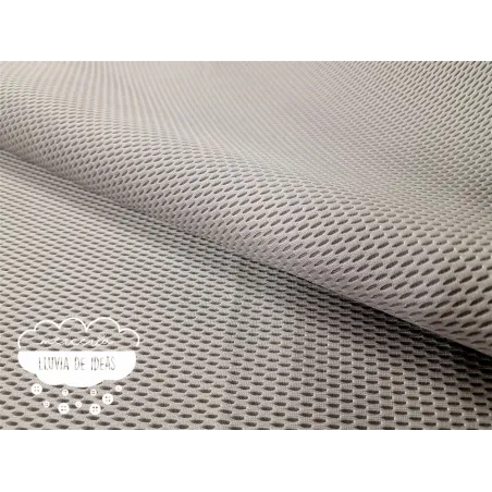 Tejido Mesh 3D Gris medio forma ovalada