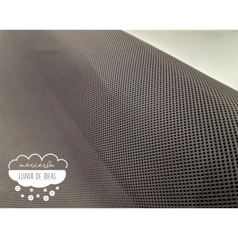 Tejido Mesh 3D Gris marengo forma redonda