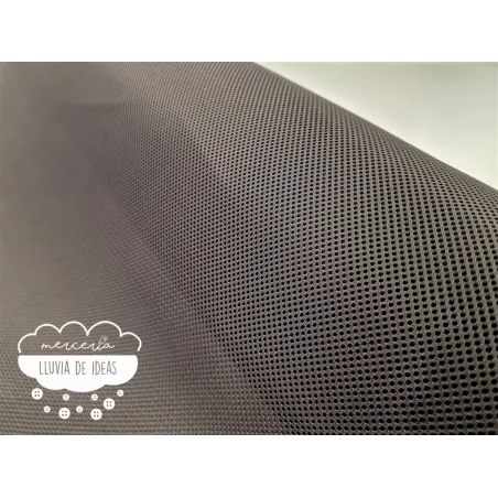 Tejido Mesh 3D Gris marengo forma redonda