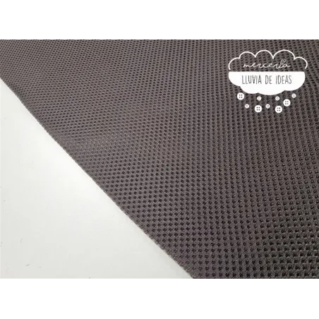 Tejido Mesh 3D Gris marengo forma redonda