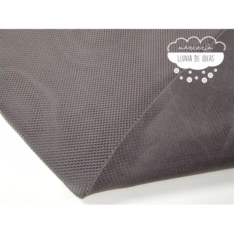 Tejido Mesh 3D Gris marengo forma redonda