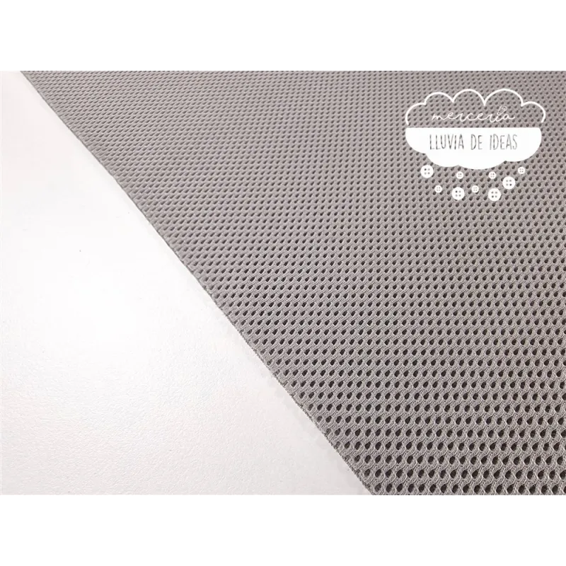 Tejido Mesh 3D Gris medio forma lágrima