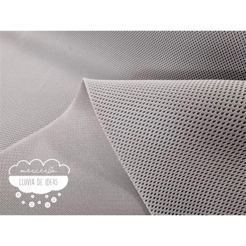 Tejido Mesh 3D Gris medio forma lágrima