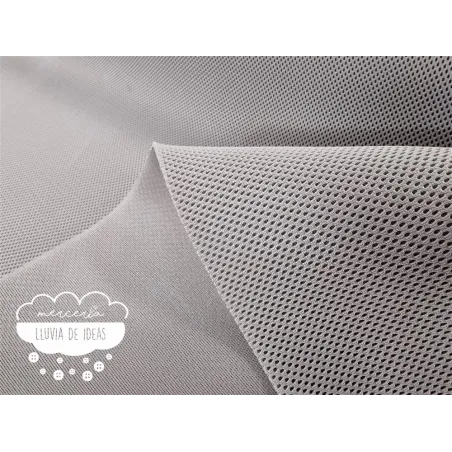 Tejido Mesh 3D Gris medio forma lágrima