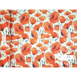 Mantelería antimanchas Amapolas