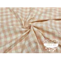 Mantelería antimanchas Vichy cuadros rosa