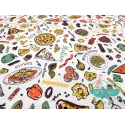 Algodón estampado Pizza