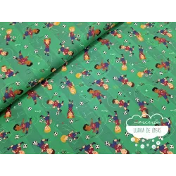 Algodón estampado Fútbol Barcelona