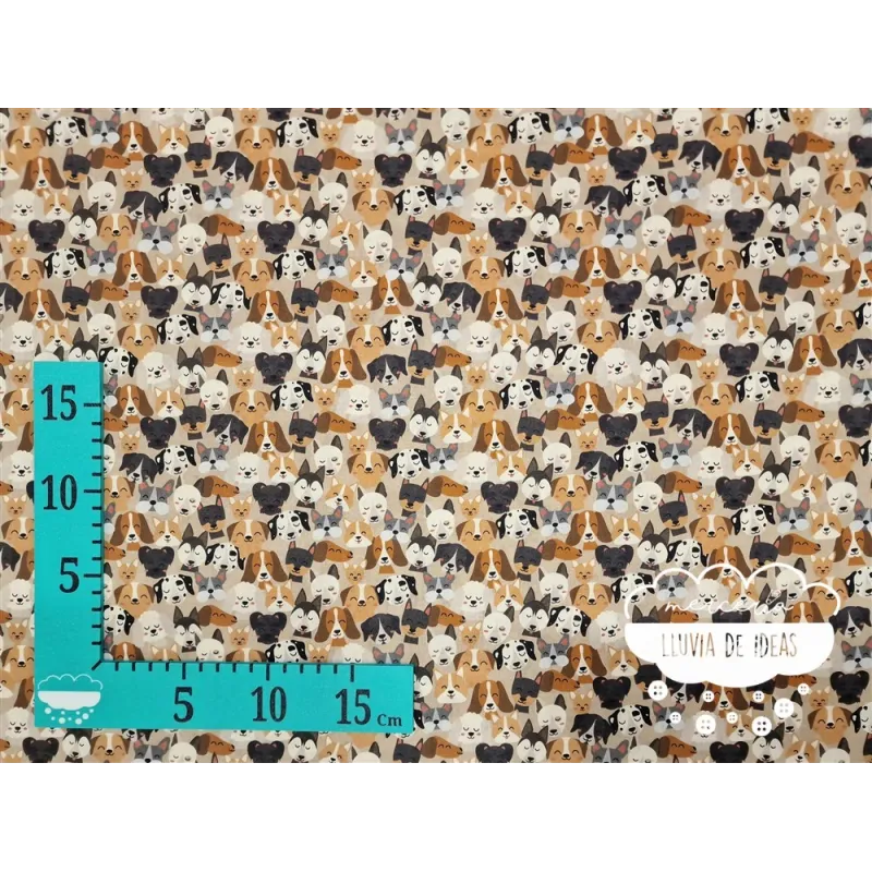 Algodón infantil Perros Happy